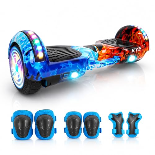 Hoverboard Elétrico FINYQBET, Roda 6.5', Bateria 4400mAh, 15km/h, 120kg Máx, Bluetooth, LED, Autobalanceamento, Adultos e Crianças