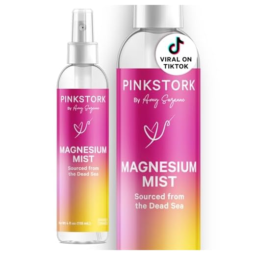 Pink Stork Mist: On-The-Go Nausea + Morning Sickness Relief Spray, All Natural Magnesium from The Dead Sea, Relieves Aches & Pains, Women-Owned, 4 oz Spray