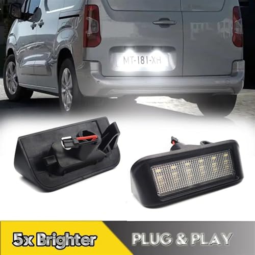 Luces matricula LED sin error Canbus para Fiat Scudo 2007-2016 7