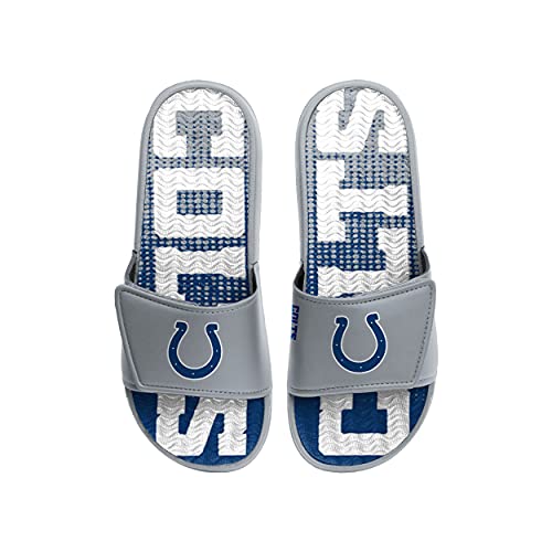 FOCO Indianapolis Colts NFL Mens Gradient Wordmark Gel Slide - M2