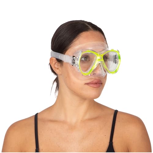 Masque de plongée SEAC Elba en silicone jaune - Modèle 0750041001360A - 4