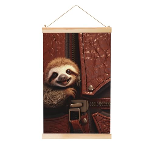 Poster mural en bois pour habiller grand mur salon toile vintage