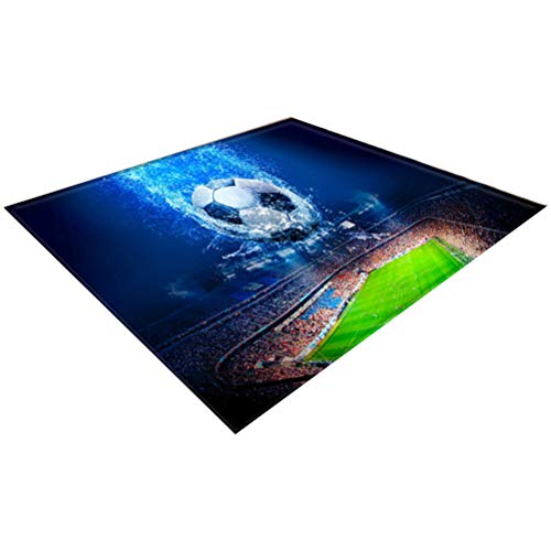 Yardwe -1 peça 180x20cm sem capacho bola de futebol 3D impressa para casa tapete decorativo tapete t