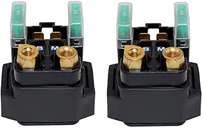 Starter Solenoid Relay for Yamaha ，ATV Starter Solenoid for YFM 350 400 450 660 - Raptor Grizzly Kodiak Wolverine Big Bear -for Yamaha 2003 2004 2005 2006 2007 2008 (2 Pack) by Lucky Seven