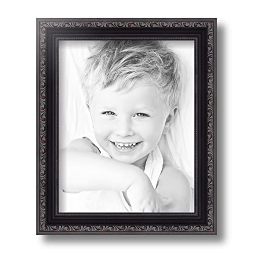 Arttoframes 8X10 Inch Black With Beads Wood Picture Frame, Womd10188-8X10 #TOP2