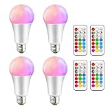 ✔El cambio de color: Dispone de 4 modos dinámicos (Fade, lisa, flash, estroboscópico), 5 pasos Ajustes de velocidad y 12 colores para cambiar el modo RGB