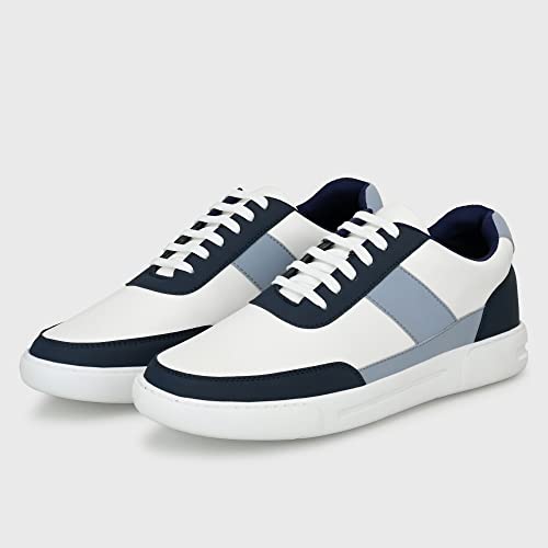 Image of Centrino Canvas Shoes for Men Sneakers | Casual Shoes for Man Stylish | Lightweight Lace-Up Design with Cushioned Insole | Breathable Comfortable Walking Shoes | Anti-Skid Sole | Mens Sneaker Shoes (3211)