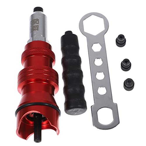 DRESSOOS 1 Conjunto De Pistola De Rebite Elétrica Ferramentas De Fundição Adaptador De Rebite Chave