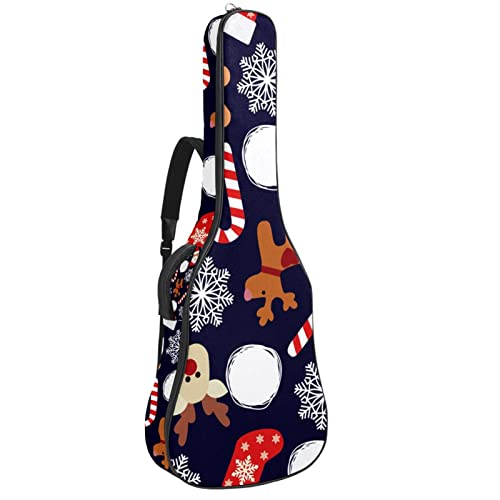 Sac guitare acoustique imperméable épais motif dessin animé couleur 7
