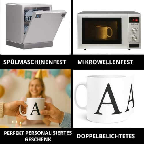 Personalisierte Tasse mit mit Ihrem Haustierfoto und Text – Geschenk mit Bild, Hunde Tasse Personalisiert mit Foto, Katze Personalisierte Keramik Tasse mit Foto, Kaffeebecher mit Foto - 330 ml