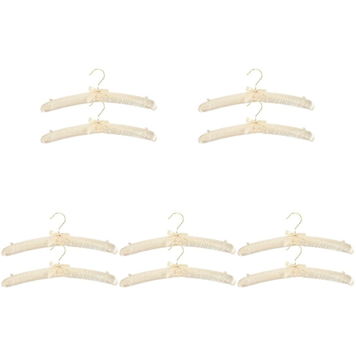 Healifty 10pcs Non-Slip Skirt Duty Clothing No Dress Bump Bride Hangers Buttons Anti Suit Heavy-Duty for Padded Bridesmaid Slip Bridal Non- Canvas Hanger Sponge Non Shop Foam Beige Costume