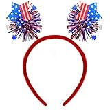 Patriotic Star Headband – Red White Blue Head Bopper Headpiece Costume Dress-Up...