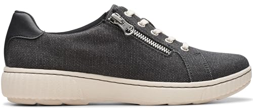 Image of Clarks Women's Caroline Echo Canvas Side Zip Fashion Sneaker