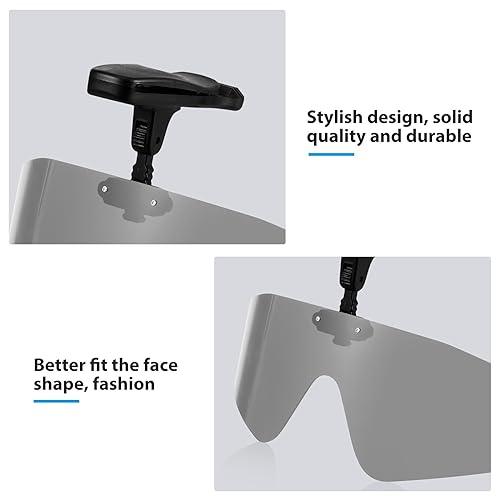 DEECOZY Outdoor Polarized Sunglasses, Clip Cap Sports Sunglasses, Clip-On Sunglassess, Mens Womens Sun glasses UV400 Protection for Fishing Cycling Traveling Hiking Climbing (Grey)4