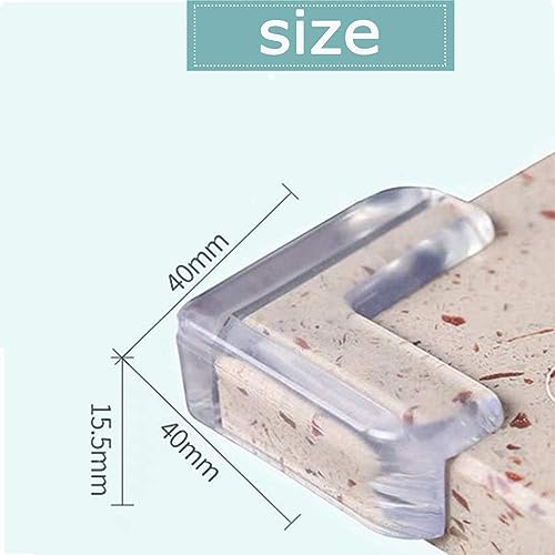 Image of Safety Corner Protectors Guards, 8 pcs Baby Proofing Safety Corner Clear Furniture Table Corner Protection, Kids Soft Table Corner Protectors for Child for Furniture Against Sharp Corners