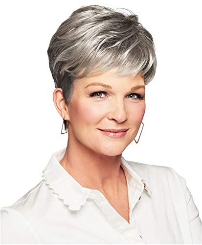 Raquel Welch Sonata Short Hair Top-of-Head Quality Wig by Hairuwear, Average Cap, R56, Smoke