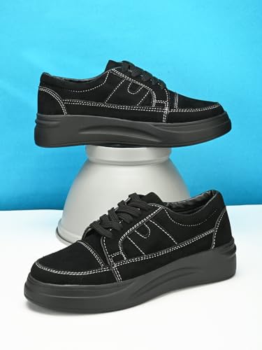 Image of EL PASO Faux Leather Casuals Sneakers Walking Shoes for Women & Girls
