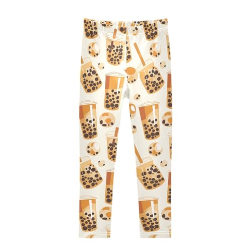 KLL Bubblea Pattern Toddler Girls Cotton Leggings Casual High Waisted Workout Pants Gym