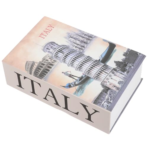 JOINPAYA Coffre-fort Décoratif en Acier Compact Serrure à Combinaison, Boîte à Livres Factice pour Rangement Sécurisé D’objets de Valeur, Argenté et Passeports, Étui Secret Domestique