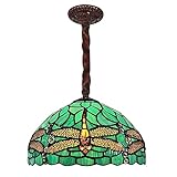 osbele lampadari vintage tiffany lampadari a forma di libellula design con perle in vetro colorato lampada a sospensione grande illuminazione decorazione loft per la casa di lusso