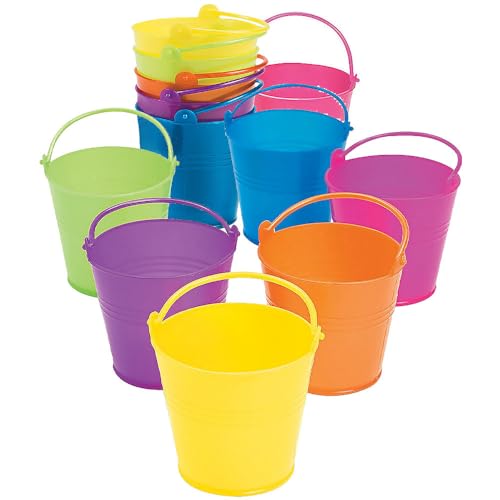 Mini seaux en plastique lumineux : boîtes et contenants pour fournitures de fête