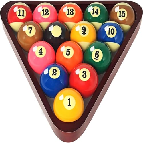 Équipement de billard complet en bois véritable et brosse de support de table - 5