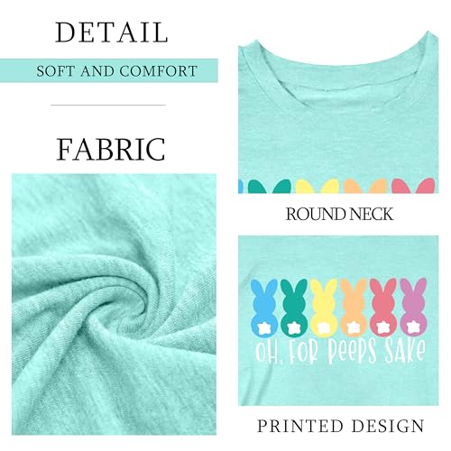 Image of Ithalt Kids Easter Shirts for Girls Cute Bunny Graphic Tshirt Easter Long Sleeve Tops 5-14y