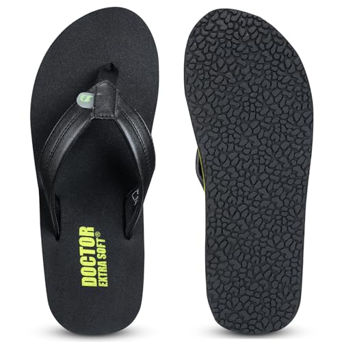 Image of DOCTOR EXTRA SOFT Thong Arch Support Ortho Slippers for Mens| Orthopedic Diabetic & Stylish| Lightweight Comfortable & Casual| Cushion Anti-Skid Bedroom Daily Use House Flip-Flops Gents Boys NEW-D-38