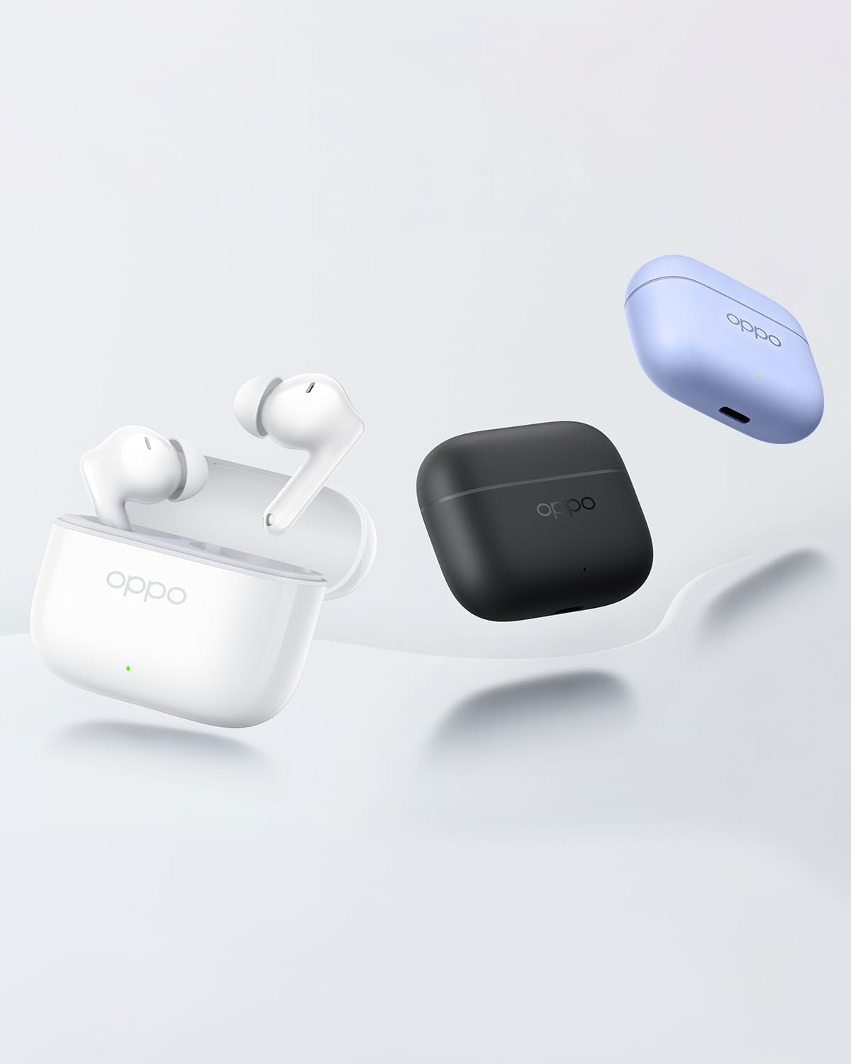 OPPO Enco Buds3 Pro Auricolari true wireless, autonomia della batteria di 54 ore, driver dinamico da 12,4 mm, Bluetooth 5.4, comandi touch, IP55, Graphite Grey