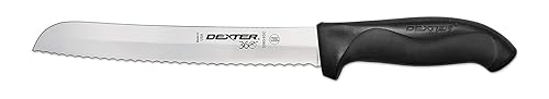 Dexter - Cuchillo de pan festoneado de 8 pulgadas, mango negro