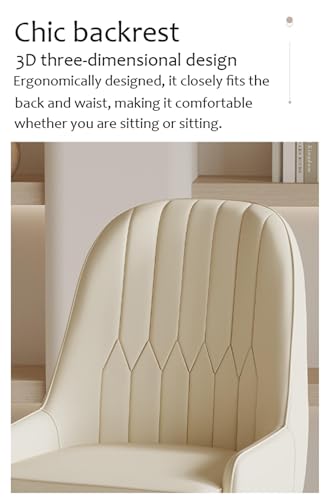 Chaise de salle à manger en simili cuir lot de 2 avec pieds en métal - 5