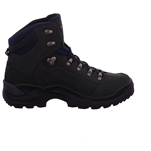Image of LOWA Mens Renegade GTX Mid Dark Grey Navy Boots 11.5 US