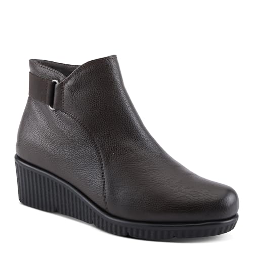 Spring Step Women's ABRUZZO Ankle Booties with Pebbled Leather, Modern Wedge Sole, and Removable Insoles2