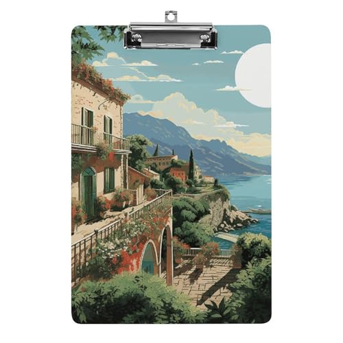 Porte-bloc en acrylique durable A4 rigide avec attaches en acier inoxydable premium