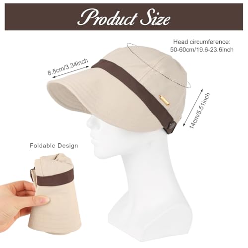 Image of SANNIDHI Summer Caps for Women Wide Brim Sun Hats Sun Visor Cap for Women Fashion Outdoor Lightweight Packable UV Protection Ladies Hat for Travel, Daily, Hiking, Golfing