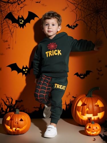 Image of 2-6T Toddler Baby Boy Clothes Color Blocking Hoodies + Pants Fall Winter Outfits