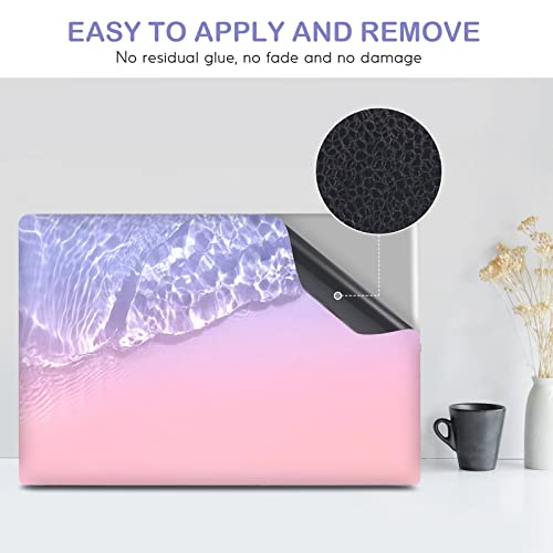Image of DINKY Laptop Skin Sticker Decal, 12 inch 13 inch 13.3 inch 14 inch 15 inch 15.4 inch 15.6 inch Laptop Universal Reusable Vinyl Skin Stickers Cover Art Decal Notebook PC Personalized Protector-Sea of Haze