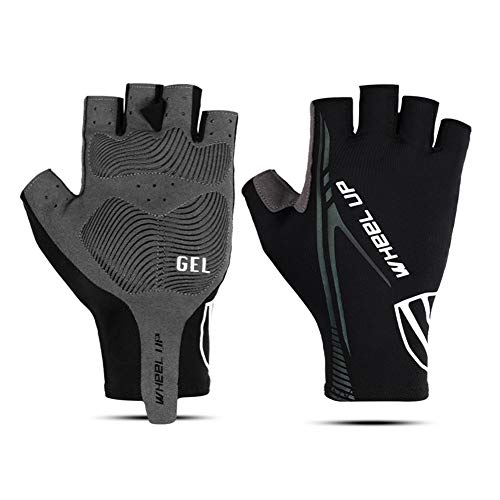 Lzfitpot Fahrradhandschuhe Herren, Fingerlos Fitness Handschuhe, Atmungsaktiv & Rutschfestes MTB Radsporthandschuhe für Damen Herren Kinder