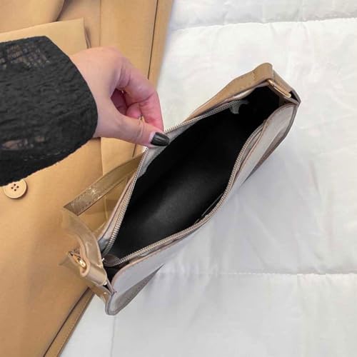 Trendy PU Leather Handbag for Women Casual Shoulder Bag Spacious Underarm Purse for Shopping and Evening Event4