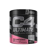 Cellucor C4 Ultimate Pre Workout Powder Strawberry Watermelon - Sugar Free Preworkout Energy Supplement for Men & Women - 300mg Caffeine + 3.2g Beta Alanine + 2 Patented Creatines - 20 Servings