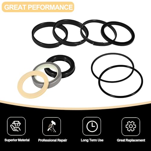 Image of YMT G109456 Hydraulic Cylinder Seal Kit Fits for Loader & Backhoe MB4 /94 350 580B 580C 580F 680C,Replace for G105550