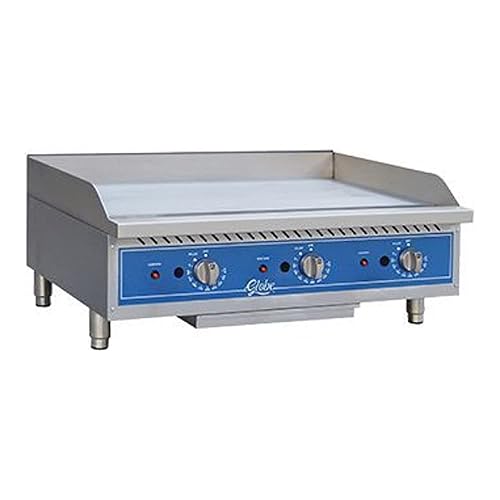 Globe GG36TG Plancha termostática de gas de 36", metálica