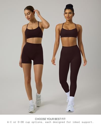 Image of PAVOI ACTIVE Yoga Racerback Bras for Women - Buttery Soft Low Support Scoop Neck Y-Back Thin Strap Sports Bra - FlexFlow