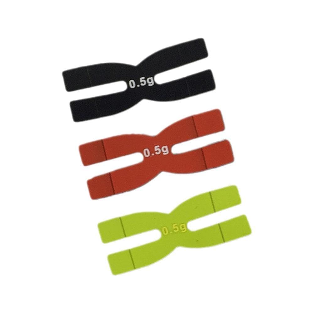 Lot De 3 Bandes D'équilibre En Silicone 0.5g Pour Raquette – Tennis, Badminton – Ajustement Facile Du Poids Et De La Stabilité