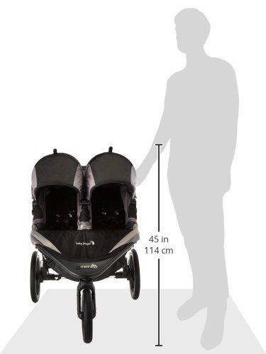 Vista 9 de Carriola de bebé doble Baby Jogger Summit X3de 2016, Negro con gris