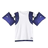 Otter Wings Kids Floaties (Water Wings)/UPF Swim Shirt Combo Swim Aid - Short Sleeve (Navy, 2-4yrs)