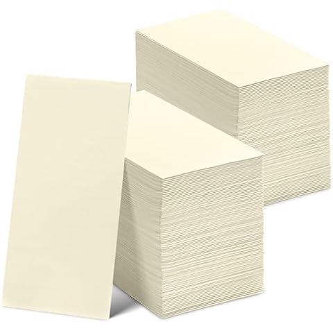 300 Pack Disposable Cream Napkins Paper, 3-Ply, 12" x 17" Cream Paper Napkins, Decorative Hand Guest Towels, For Wedding, Kitchen or Event Cover