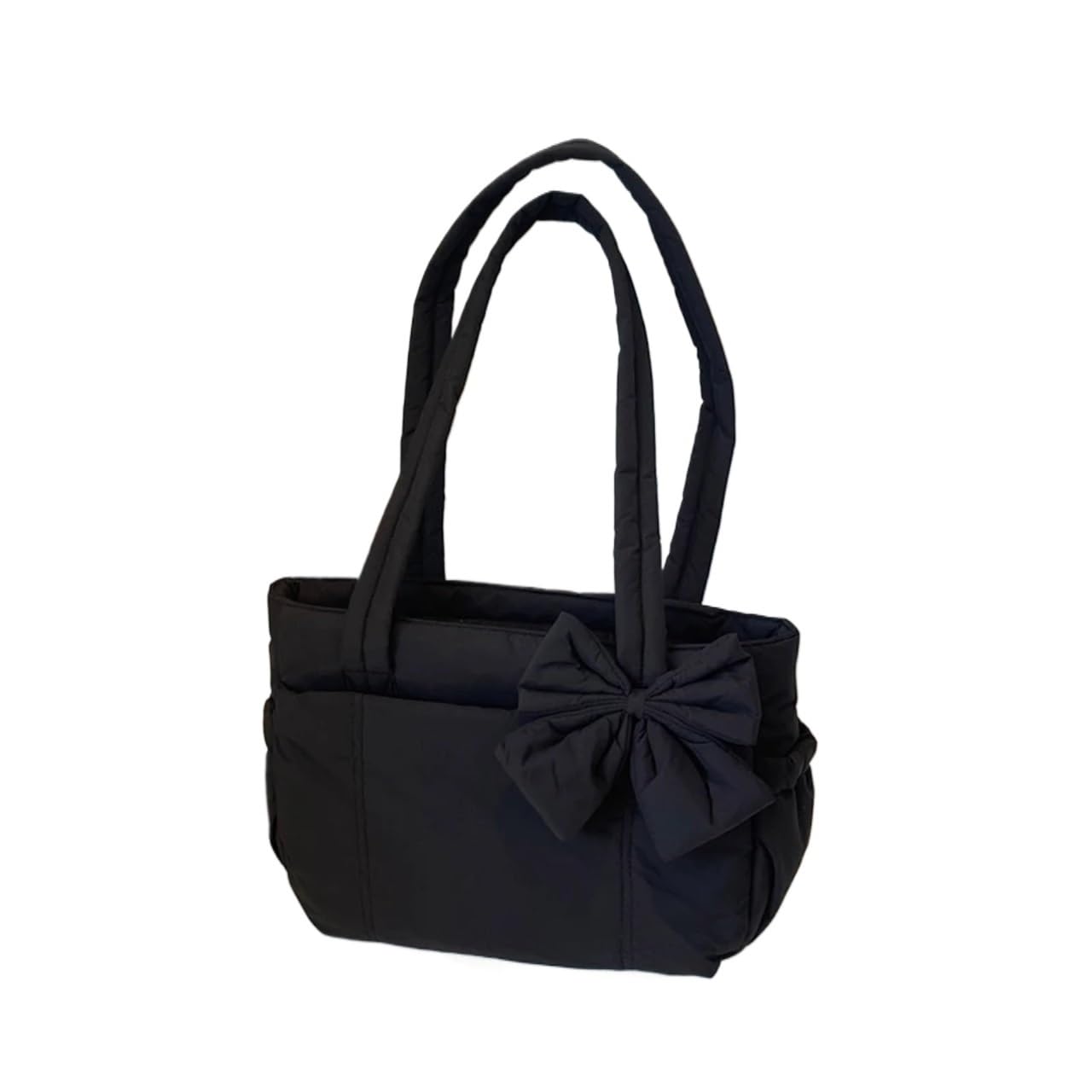 Quilted Travel Bag Borsa a tracolla singola con nodo dolce Preppy