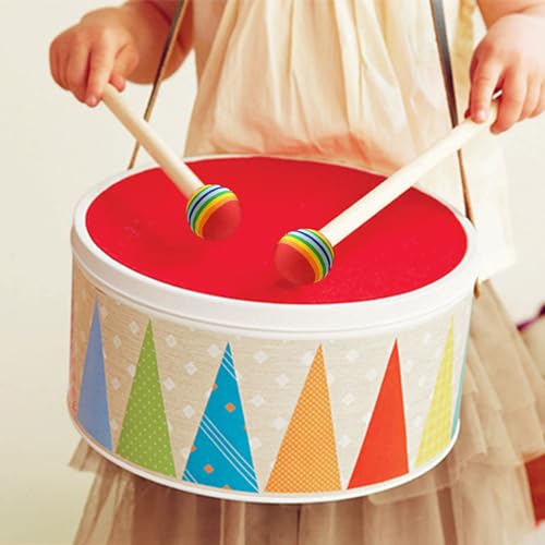 Baquetas rítmicas para niños, de plástico portátil con forma de piruleta, para timbales y principiantes, ideal para conciertos, fiestas y práctica de batería miniatura 4