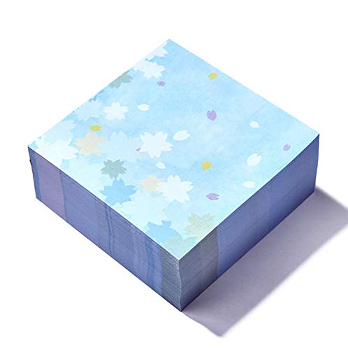 Memo Pads,Note Pads,Scratch Pads,Writing Pads 4x4"Blank Paper,Not sticky,Blank Flip Book Paper, Super Thick 400 Sheet Paper Pads, Easy Note Paper for Study,Sketchbooks & Notebooks,Works,Office (Cherry Blossom)